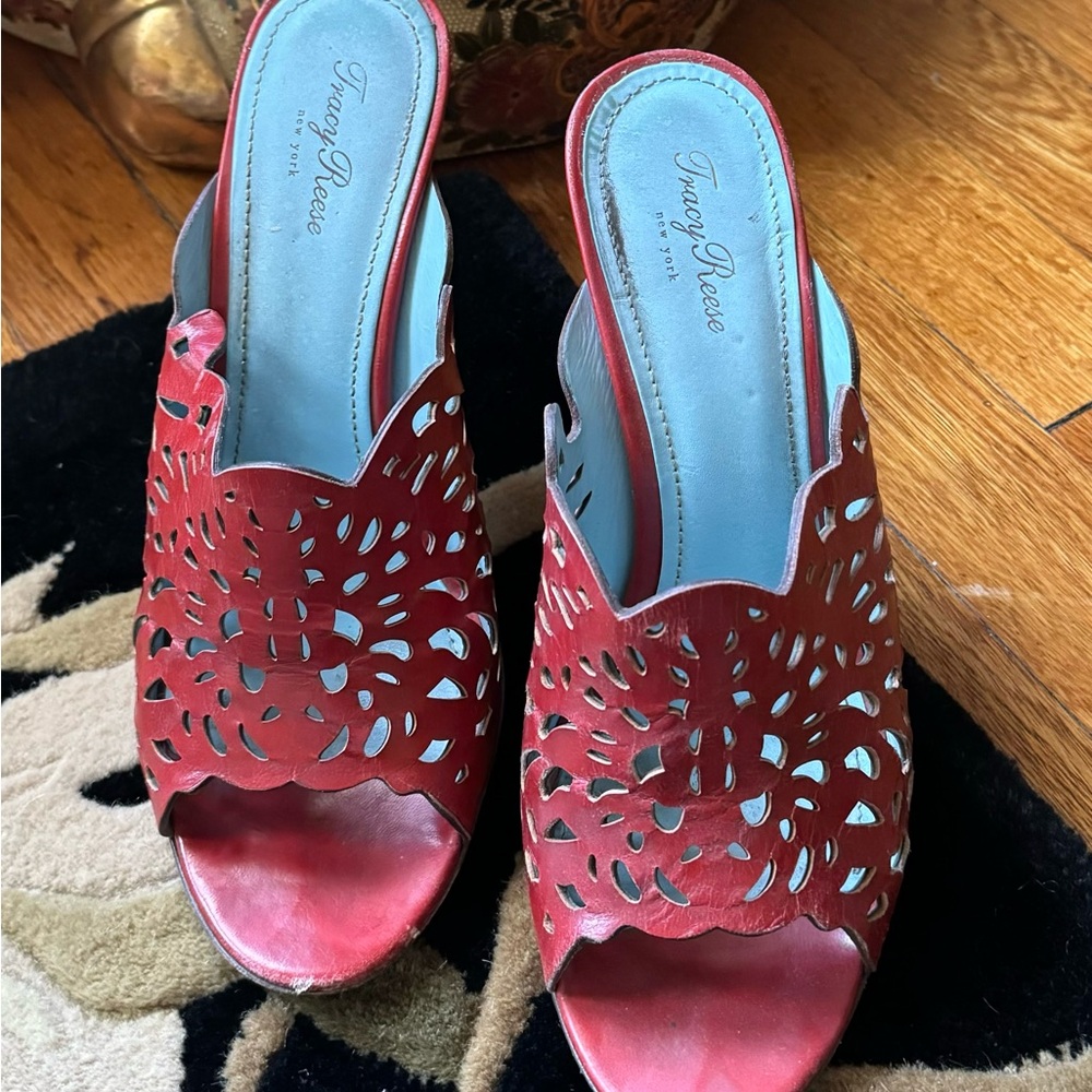 Tracy Reece Laser Cut Mules - Picture 2 of 8